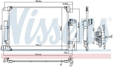Радіатор кондиціонера First Fit NISSENS 940786