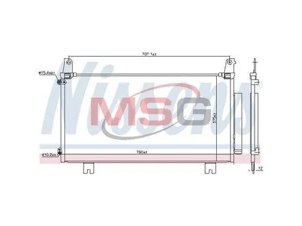 Радіатор кондиціонера NISSENS 941169