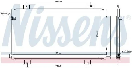 Радіатор кондиціонера First Fit NISSENS 941180
