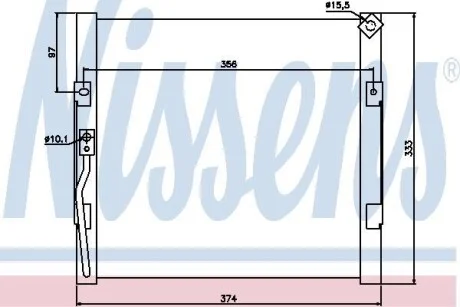 Радиатор кондиционера NISSENS 94289