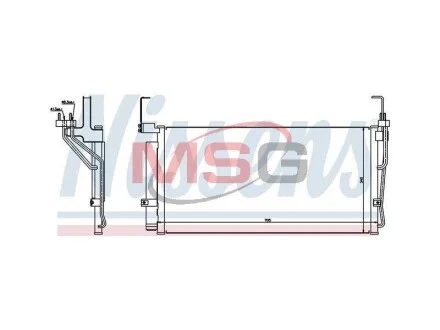 Радиатор кондиционера HYUNDAI SANTA FE (SM) (00-) NISSENS 94451