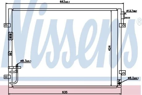 Радиатор кондиционера NISSENS 94636