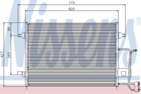 Радиатор кондиционера в сборе NISSENS 94922