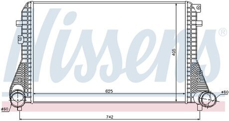 Радиатор интеркулера NISSENS 96542 (фото 1)