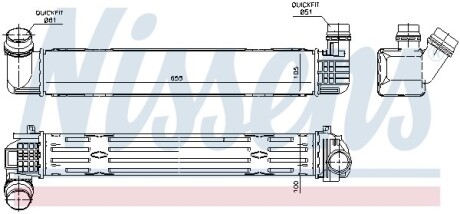 Радіатор наддуву NISSENS 96543