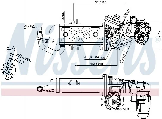 Радіатор системи egr NISSENS 98178 (фото 1)