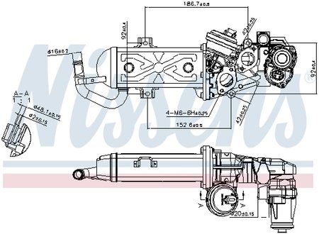 Радиатор системы egr NISSENS 98178