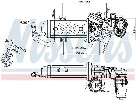 Радіатор системи egr NISSENS 98178