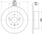 ДИСК ГАЛЬМIВНИЙ ЗАДНIЙ Lexus ES 3.5/ Toyota Camry 2.4, 3.5 (06-00) NISSHINBO ND1077K (фото 1)