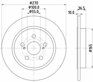 Диск тормозной задний Corolla (E15,E18) (06-) NISSHINBO ND1133K (фото 1)