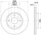 Диск тормозной передний Nissan Tiida 1.5, 1.6, 1.8 (07-) NISSHINBO ND2036K (фото 1)