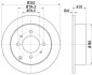 ДИСК ГАЛЬМIВНИЙ ЗАДНIЙ Hyundai Matrix 1.5, 1.6, 1.8 (01-10), Sonata 2.0 (06-)/Kia Magentis 2.0, 2.5 V6 (01-) NISSHINBO ND6005 (фото 1)