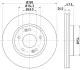 Диск гальмівний передний Hyundai i30, Tucson/Kia Carens, Ceed, Cerato 16, 20 (10-) NISSH NISSHINBO ND6037K (фото 1)