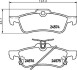 Колодки гальмівні дискові задні Toyota Yaris 1.3, 1.4, 1.5 (10-)/Honda Civic 1.4, 1.8, 2.2 (12-) NISSHINBO NP1068 (фото 1)