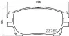Колодки тормозные дисковые передние Toyota Previa 2.0, 2.4 (00-06) NISSHINBO NP1123 (фото 1)