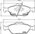 Колодки гальмівні дискові передні Toyota Yaris 1.0, 1.3, 1.4 (05-) NISSHINBO NP1129 (фото 1)