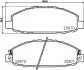 Колодки гальмівні дискові передні Nissan Caravan 2.4, 3.0 (01-) NISSHINBO NP2042 (фото 1)
