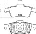 Колодки тормозные дисковые задние Renault Laguna II, Megane II 1.6, 1.8, 1.9, 2.0 (01-09) NISSHINBO NP2072 (фото 1)