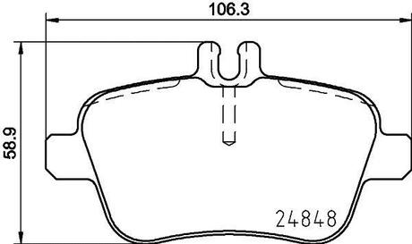 Колодки тормозные дисковые задние Infiniti Q30 (15-) NISSHINBO NP2079 (фото 1)