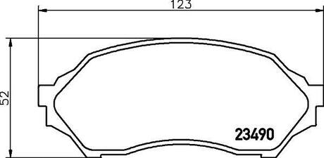 Колодки гальмівні дискові передні Mazda 323 1.4, 1.5, 1.6 (99-04) NISSHINBO NP5005