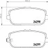 Колодки гальмівні дискові задні Mazda MX-5 1.8, 2.0 (05-) NISSHINBO NP5043 (фото 1)