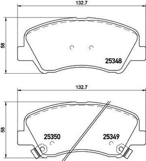 Колодки гальмівні дискові передні Hyundai Accent, i20/Kia rio 1.2, 1.4, 1.6 (11-) NISSHINBO NP6041 (фото 1)
