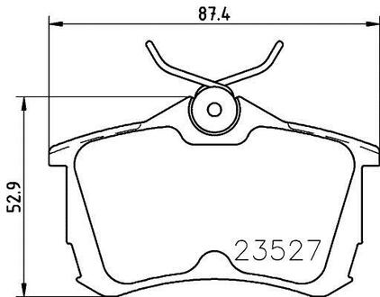 Колодки гальмівні дискові задні Honda Accord VII 2.0, 2.4 (03-08) NISSHINBO NP8029 (фото 1)