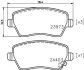 Колодки гальмівні дискові передні Nissan Micra, Note 1.2, 1.5 (06-)/Suzuki Splash, Swift 1.2, 1.3, 1.5 (05-) NISSHINBO NP9004 (фото 1)