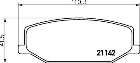 Колодки тормозные дисковые передние Suzuki Jimny 1.3 (98-) NISSHINBO NP9006 (фото 1)