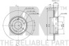 Гальмівний диск передній невентильований MB W124 85-; W202 C180/200D NK 203309 (фото 3)