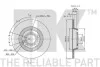 Диск тормозной VW T4 96- задн.. 280x12mm NK 204767 (фото 3)