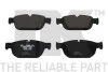 Колодки тормозные перед. Citroen C5 III 2.0-3.0 Hdi 09- Peugeot 508 1.6-2.2 Hdi 10- NK 221969 (фото 1)