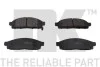 Тормозные колодки дисковые перед. Mitsubishi Pajero/L200 2.5TDI 01 07.01- NK 223033 (фото 1)