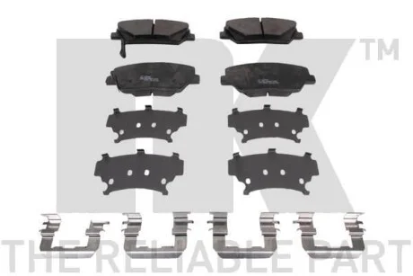 Фото 1 - гальмівні дискові колодки, комплект NK 223449 Гальмівні дискові колодки, комплект NK 223449 (фото 1)