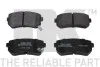 Гальмівні колодки дискові зад Hyundai Accent I20/I30/Ix35/Sonata/Kia CeeD/Rio/Sportage 12-33 05- NK 223521 (фото 1)
