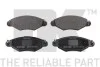Тормозные колодки дисковые перед. Peugeot 206,306 1.1-1.9 93- NK 223739 (фото 1)