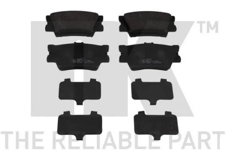 Тормозные колодки дисковые зад. Toyota Rav 4 III 2.0 VVT-i, 2.2 D-4D, 2.2 06- NK 224577