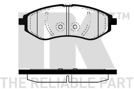 Колодки дискового гальма NK 225007 (фото 1)