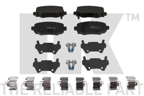 Комплект гальмівних колодок Fiat 500X Jeep Renegade 10-20D 0714- NK 229336