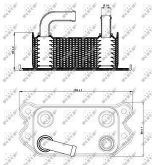 Радіатор масляний NRF 31296
