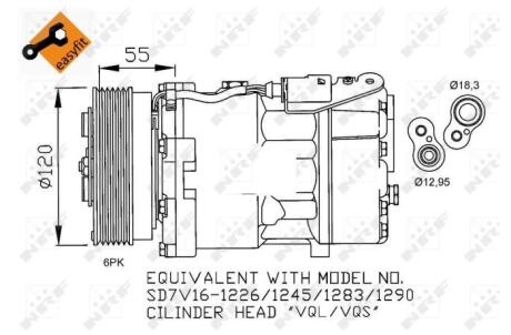 Компрессор кондиционера NRF 32255