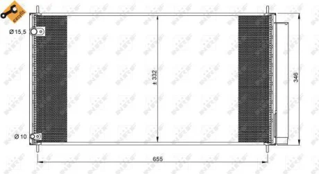 Радіатор кондиціонера NRF 35838