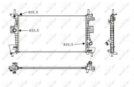 Радіатор охолодження NRF 58487