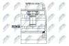 ШРКШ внутр 34z Audi A4, A5, A6, A7, A8 08- NTY NPW-AU-004 (фото 1)