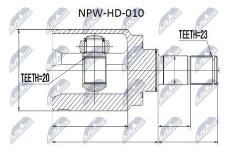 Шрус полуоси NTY NPWHD010
