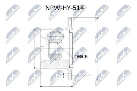 Шрус полуоси NTY NPWHY514