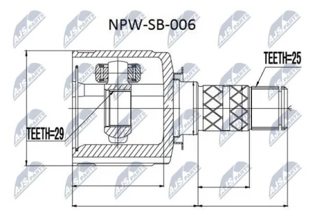 Шрус NTY NPWSB006