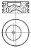Поршень (83+0,5мм) Ford - BHPA,F9DA,F9DB,FFDA,HCPA,HCPB,P7PA,P7PB,P9PA,P9PB,P9PC,P9PD,R2PA,R3PA,RWPE NURAL 8710700710 (фото 1)