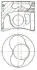 Поршень (81 мм) (циліндр 1, 2) VW - BGW,BHW,BMM,BMP,BRT,BVH,CBHA,CBJB,CBKA NURAL 8713950010 (фото 1)