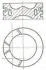 Поршень (85мм) Citroen - 4HN (DW12MTED4),4HP (DW12BTED4),4HR (DW12BTED4),4HT (DW12BTED4) NURAL 8743670010 (фото 1)